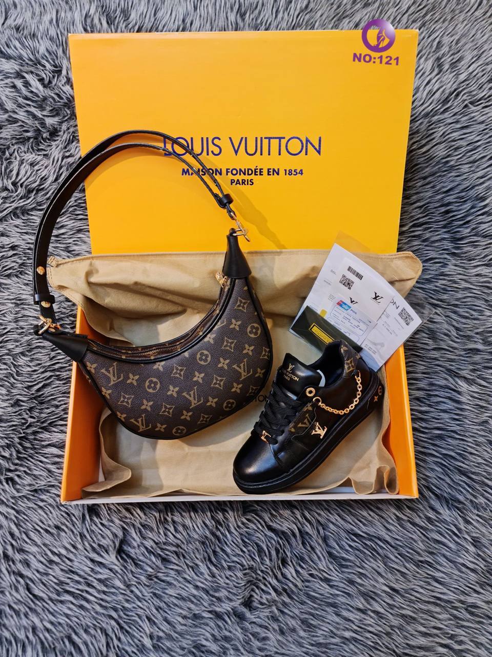 Sac L + chaussures combinés